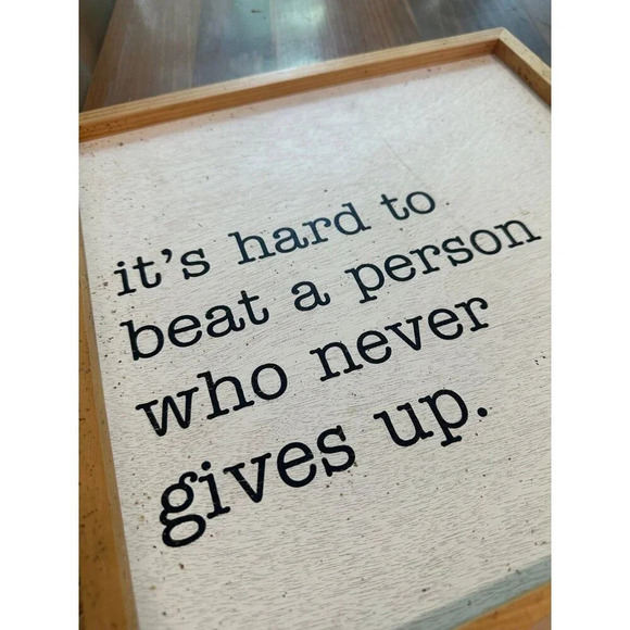 Two Wooden Motivational square signs - Picture 4 of 10